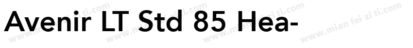 Avenir LT Std 85 Hea字体转换